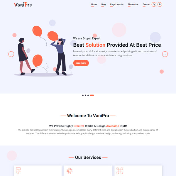 vanipro drupal theme